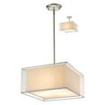 thumbnail image 2 of Zlite 193-15BK-C 15 x 56.48 in. Sedona Brushed Nickel Pendant Black Outside & White Inside, 2 of 2