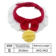 thumbnail image 2 of Collar de gato tejido con lazo, bufanda para mascotas, toalla de Saliva, disfraz bonito, 2 of 5