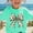 Blue, variant on ATOGUTA Tshirt Girls Kids Summer St. Patrick's Day Crewneck Tops Casual Tees Purple, Size 3T-15