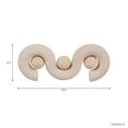 thumbnail image 4 of Wave Sculpture Ornament for Home, Bathroom and Room Decor - Sandstone Accent Object for Office, Shelf or Coffee Table Display - Figurine Centerpiece for Living Room Tabletop - 6", Brown, 4 of 12