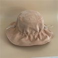 thumbnail image 5 of CoCopeaunts Corduroy Bucket Hat Women Autumn Winter Warm Leisure Folds Drawstring Basin Hat Wide Brim Ruffles Fisherman Hat, 5 of 8