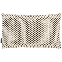 SAFAVIEH Millie 12" x 20" Modern Cream/Black Geometric Cotton Decorative Pillow
