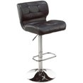 thumbnail image 1 of Home Gear Tabouret de Bar Réglable en Similicuir Fanta en Noir (Lot de 2), 1 of 1