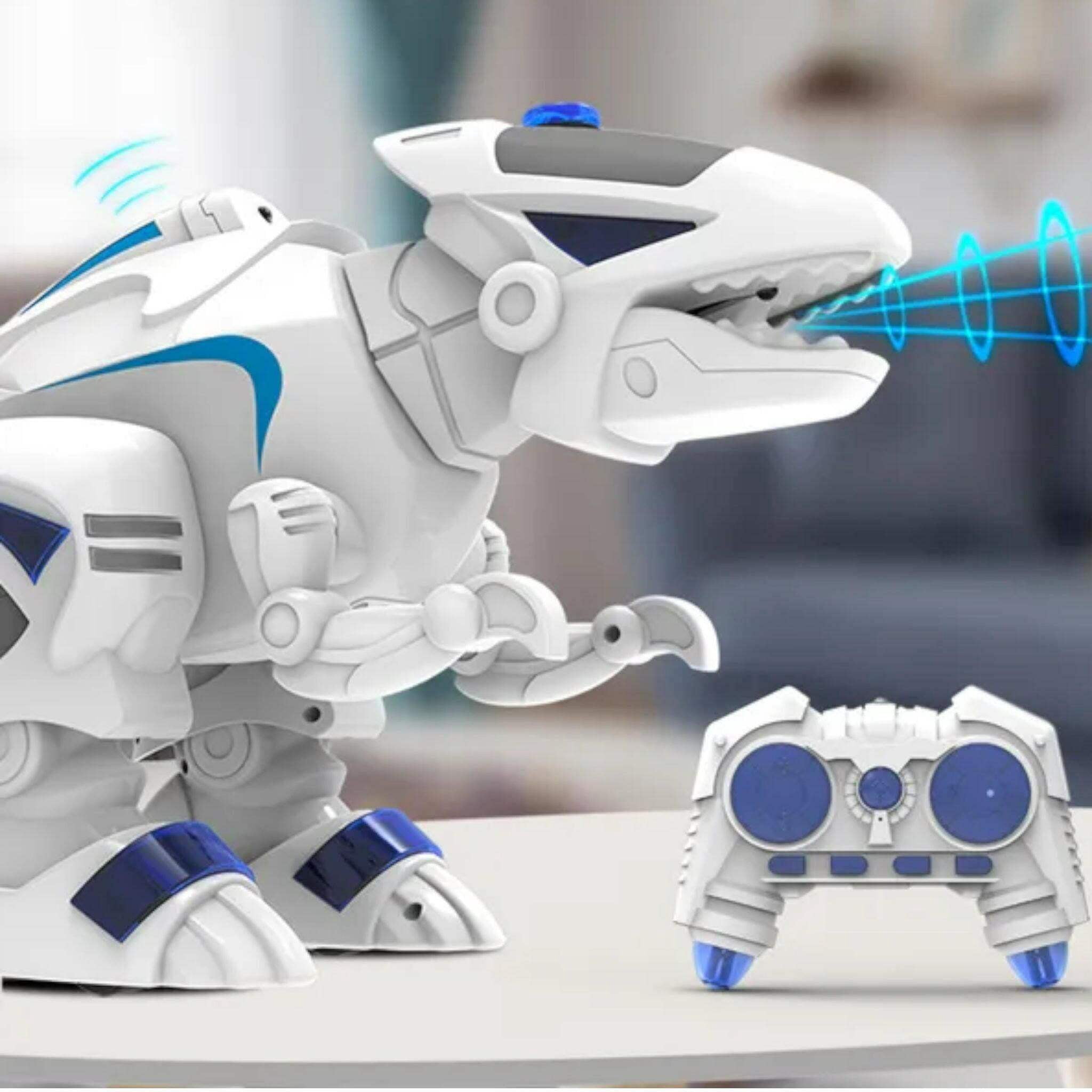 Fisca RC Roboter Dinosaurier – Ferngesteuert, Mit Kampfmodus, Tanzt & Singt, Für Kinder Ab 5 Jahren