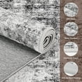 thumbnail image 4 of 2'x6' Runner Rug for Hallway, NovDeco Washable Small Indoor Rug Neutral Abstract Gray, Low Pile & Stain Resistant Carpet for Kitchen Bedside Laundry, 4 of 10