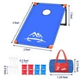 thumbnail image 5 of CornHole Boards Set Portable with 8 Bean Bags,Cornhole Beach Yard Games for Adults Kids and Family Outdoor Indoor Carnival Picnic Camping Travel Lawn Birthday Party (3 x 2 ft Classic Red Blue), 5 of 8