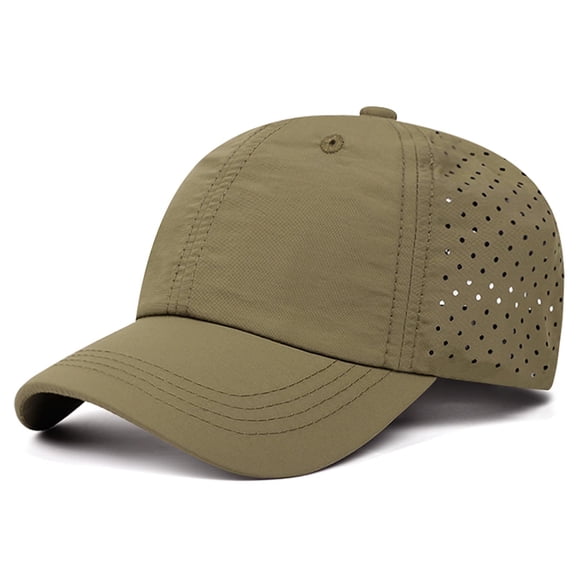 Avrnliq Kids' Quick-Dry Baseball Cap Breathable Mesh Lightweight Adjustable Sun Hat for Boys Girls Outdoor Sports Coffee