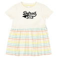 thumbnail image 3 of Inktastic Detroit 313 Girls Baby Dress, 3 of 5