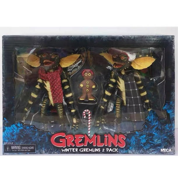NECA-Gremlins Figura de Acción con Gremlins, Elfo, Monstruos UlOscar, Pasa una Feliz Navidad, Juguetes Móviles, Regalo Original, Pequeños Monstruos