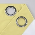 thumbnail image 2 of Energy Saving Thermal Insulated Solid Grommet Ring Top Blackout Curtains/Drapes for Bedroom Living Room (Set of 2, 52 inch Wide by 84 inch Long, Yellow), 2 of 4