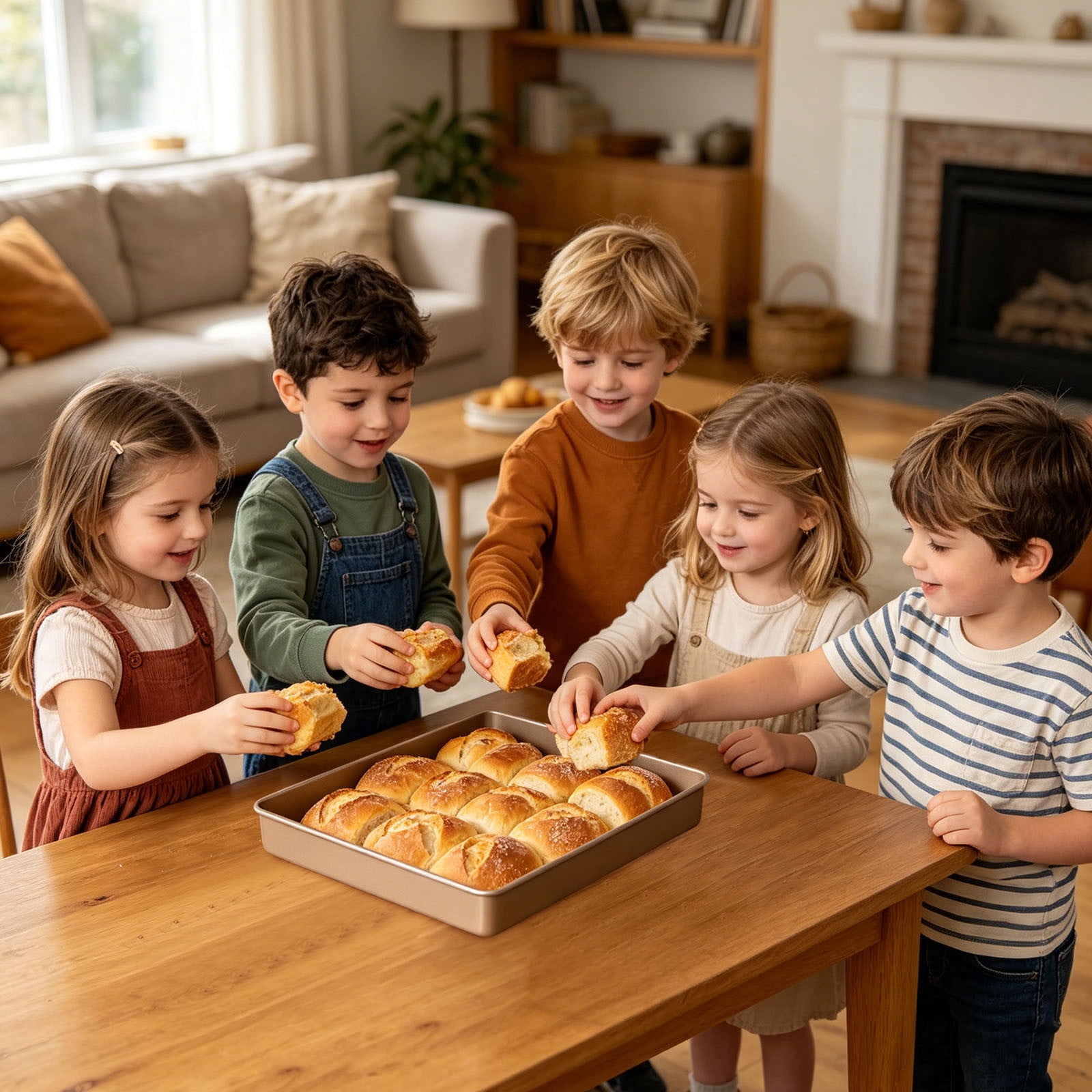 11 Inch Baking Sheet Pan,Nonstick Square Baking Pan for Oven Baking,Carbon Steel Pan for Cakes,Cookies,Pastries,Lasagna,and Homemade Desserts