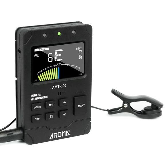 Sintonizador de metrónomo AROMA 3 en 1 digital recargable para todos