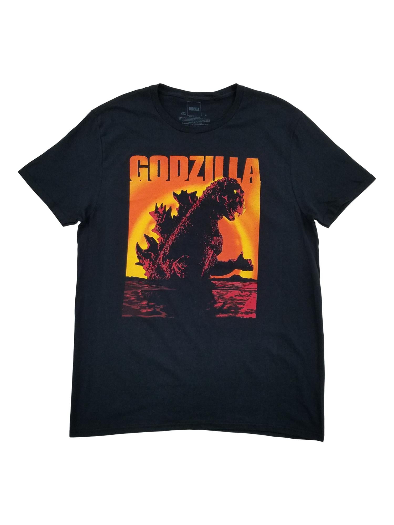STDONE Mens Design Novelty Tee Shirt Godzilla Pictorial T-Shirts