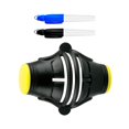 thumbnail image 4 of Golf Ball Line Liner with 2 Marker Pen, Multifunctional Outdoor Sports, Golf Accessories, Positioning Aids Template Alignment Drawing Tool black yellow, 4 of 7