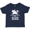 thumbnail image 3 of Inktastic My Aunt Loves Me Unicorn Girls Baby T-Shirt, 3 of 5