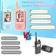 thumbnail image 5 of ZealSound Video Walkie Talkies for Age 3-12 Boys Girls, 2 Pack Walkie Talkies with Screen, Voice Effects, Indoor Outdoor Toys for Family Games, Camping, Hiking, Christmas Birthday Gifts (Blue/Pink), 5 of 10