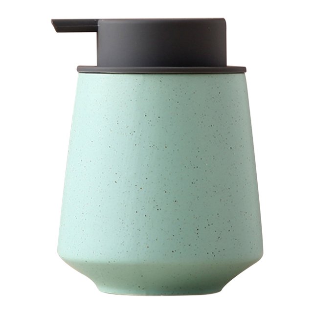Ceramic Lotion Dispenser, Hand Soap Dispenser, Refillable- Shampoo Dispenser, Bathroom Kitchen-Green-400ml