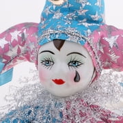 Gazechimp Porcelain Clown Doll Vintage Dolls Figurine, Collectible Figure, Arts Crafts Table Ornament Home Display Decor, Christmas Halloween Birthday Gift,20cm