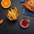 thumbnail image 5 of 350ml French Fry Cup, Durable, Stainless Steel Fry Cup, For Serving Chips, Onion Rings, Tater Tots, or Vegetables - Restaurantware（silver）3pack, 5 of 5