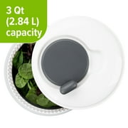 Prep Solutions Space-Saving 3 Quart Collapsible Salad Spinner with Easy Handle