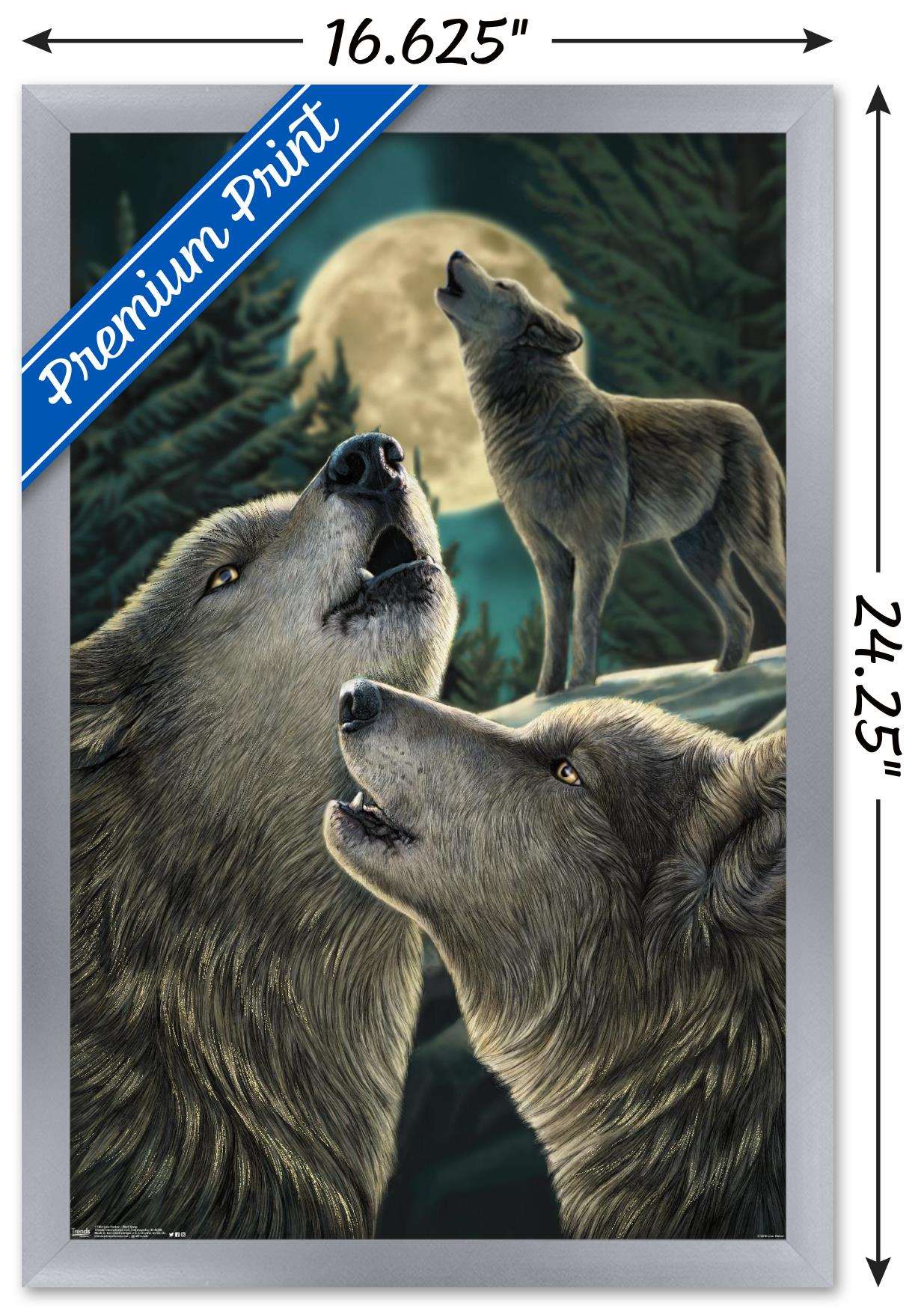 Lisa Parker - Wolf Song Wall Poster, 14.725" x 22.375", Framed