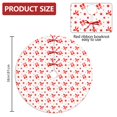 thumbnail image 2 of 36 Inch Christmas Tree Skirt – Velvet Plush Tree Mat, Soft Thickened Polyester with Red Ties, Single-Sided Printing, Available in 30in/36in/48in, Perfect for Holiday Xmas Tree Decoration, 2 of 7