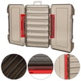 thumbnail image 3 of Caja de Señuelos de Doble Cara, Tackle Fishing Accesorio de acceso a la Caja de señuelos de pesca, Para Pesca Con Mosca Agua Salada, 3 of 7