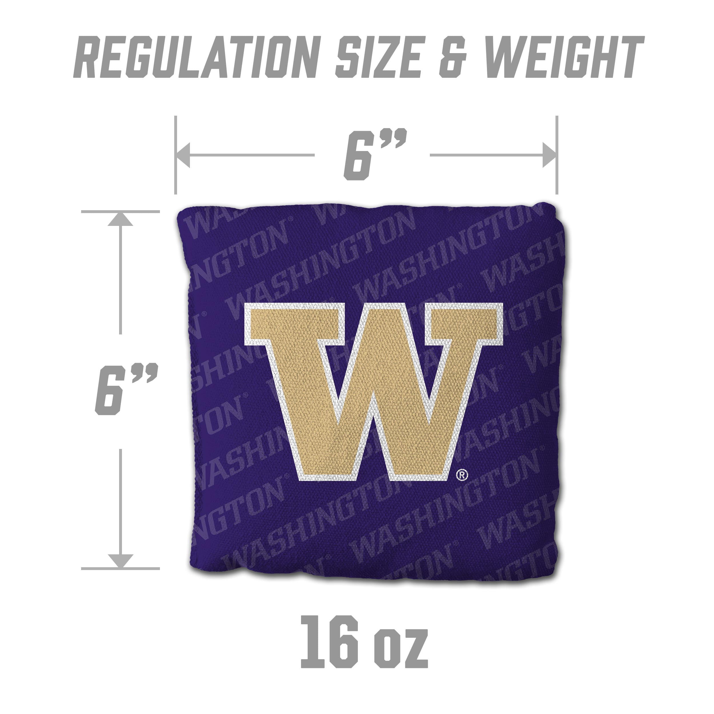 NCAA Washington Huskies Cornhole Bags - 4PK - Purple