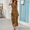 thumbnail image 5 of Leopard Print Pattern Pattern Design Sleeveless Dress Summer Clothes for Women Women's Clothing 2025, 5 of 6