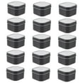 thumbnail image 5 of YSNOOWE 15Pcs Storage Tin Container for and DIY Enthusiasts Black Tinplate PVC, 5 of 8