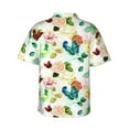 thumbnail image 3 of Easygdp Floral Vintage Men's Hawaiian Shirts Print Lapel Short Sleeve for Beach, vacation, party, casual occasions - Small, 3 of 9
