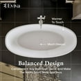 thumbnail image 3 of Eviva Mirage 65 Inch Solid Surface Freestanding Bathtub in Matte White, 3 of 5