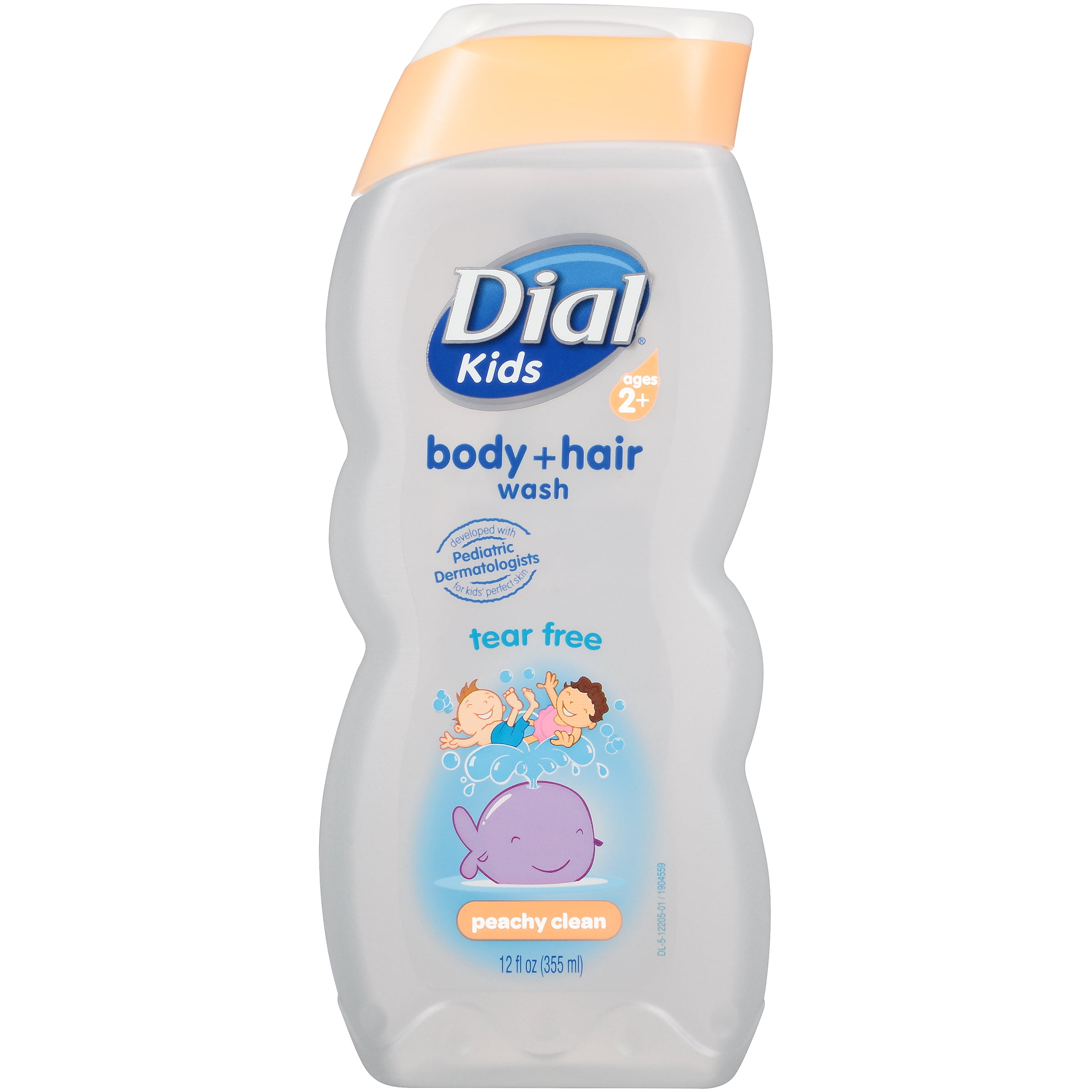 Dial Kids Body + Hair Wash, Peachy Clean, 12 Ounce