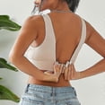 thumbnail image 4 of FINETOO S-XL Lencería sexy con escote en V profundo, sujetador sin costuras, ropa interior femenina, bralette sin espalda, top sin espalda, sujetadores con cierre en la espalda, 4 of 5