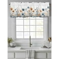 thumbnail image 4 of Poppy Flowers Curtain Valances for Windows, Spring Botanical Elegant Chic Floral Kitchen Valance Window Treatment, Light Filtering Block Curtains for Bathroom/Bedroom/Living Room 60'' x 18'', 4 of 9