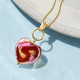 thumbnail image 6 of Ross-Simons Italian Red and Pink Murano Glass Heart Pendant Necklace in 18kt Gold Over Sterling, Women's, Adult, 6 of 8