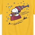 thumbnail image 3 of Peanuts - Snoopy Sledding - Toddler & Youth Short Sleeve Graphic T-Shirt, 3 of 6