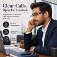 thumbnail image 2 of Genxenon Bluetooth Glasses with Photochromic Lenses for Men and Women,Voice Assistant,Hands-Free Calls,Gold Metal Half Frame Unisex,Suitable for Meetings and Offices, 2 of 10