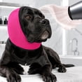 thumbnail image 5 of Sulaicai Adjustable Dog Noise Cancelling Ear Wrap, Soft Calming Ear Muffs for Fireworks Thunderstorms, Comfort Pet Ear Protection Hood for Grooming Bathing Swimming (Red, Small), 5 of 5