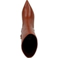thumbnail image 4 of Franco Sarto Women's Alberta Pointed Toe Mid Calf Boot Acorn Brown Leather 7.5M, 4 of 5