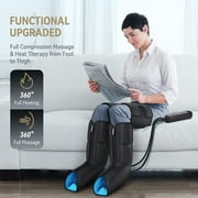 FIT KING Leg Massager with Heat for Circulation, Upgraded Calf Thigh Foot Compression Boots Massager, FSA/HSA Eligible