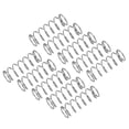 thumbnail image 1 of 10Pack Compression Spring, 304 Stainless Steel 7mm OD 0.6mm Wire 20mm Length Mechanical Spring for Shop Home Repair Project, Silver Tone, 1 of 5