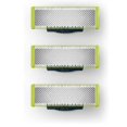 thumbnail image 1 of 3-pack razor blades compatible with Philips OneBlade Replacement Blades One Blade Pro Blades Men, 1 of 5