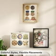 thumbnail image 3 of Shadow Box Frame 13x16  Deep Large Display Case With Beads Door And Glass Window Wood Memory For Pictures Medals Memorabilia Collections White, 3 of 8