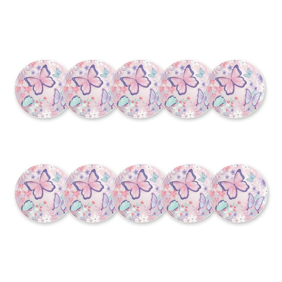Aurgiarme 1Set Butterfly Birthday Party Supplies Paper Decorations for Guests for Kids Parties School Event Decorating
