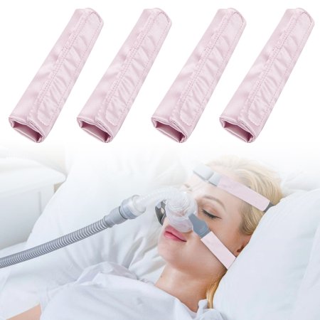 Numjaw 4Pack Satin CPAP Strap Covers CPAP Face Cushion Universal and Comfort Silky CPAP Headgear Pads for Reducing Red Marks