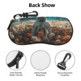 thumbnail image 3 of Bingfone Astronaut Flower Field Print Sunglasses Case Portable Travel Zipper Eyeglasses Case With Hook, 3 of 6