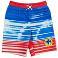 thumbnail image 3 of SEGA Sonic The Hedgehog Tails Knuckles Big Boys Rash Guard and Swim Trunks Outfit Set Little Kid to Big Kid, 3 of 5