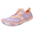 thumbnail image 5 of Rokment Hiking Barefoot Water Shoes for Women Men Beach Swim Pool River Quick Dry Athletic Wide Toe Outdoor Sport Kayaking Boating Rock Climbing Yoga Lake Diving Pink Size 9, 5 of 6