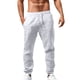thumbnail image 5 of Pantalones casuales de poliéster con cintura elástica para hombre - Transpirables, corte holgado - Verano/Día a día - Tallas S-XXXXXL, 5 of 5